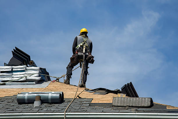 Professional Gutter Installation technician working in Cushing, OK